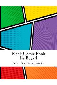 Blank Comic Book for Boys 4