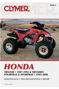 Honda TRX250X (1987-1992) & TRX300EX Fourtrax/Sportrax (1993-2006) Service Repair Manual