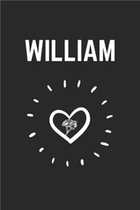 Special Handwriting English Name WILLIAM And meaning, Notebook Journal GIFT