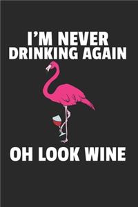 Flamingo Wein Notizbuch