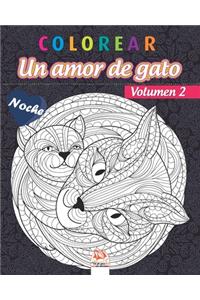 colorear - Un amor de gato - Volumen 2 - Noche