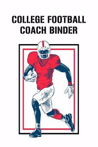 College Football Coach Binder