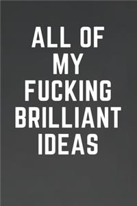 All of My Fucking Brilliant Ideas