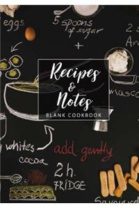 Blank Cookbook Recipes & Notes