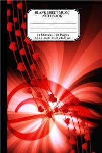 Blank Sheet Music Notebook 8.5