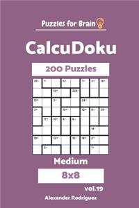 Puzzles for Brain CalcuDoku - 200 Medium 8x8 vol. 19