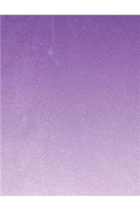 Purple Notebook large Size 8.5 x 11 Ruled 150 Pages