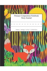 Primary Composition Notebook Story Journal: Educational Writing and Drawing Handwriting Activity Workbook
