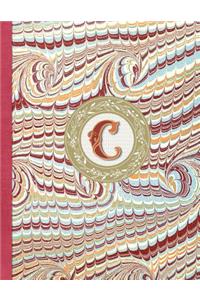 Monogrammed Planner 2019 Personalized Initial Letter C