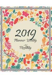 2019 Planner Weekly and Monthly
