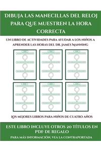 Los mejores libros para niños de cuatro años (Dibuja las manecillas del reloj para que muestren la hora correcta)