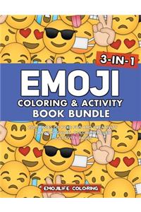 Emoji Coloring & Activity Book Bundle
