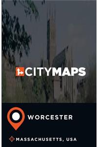 City Maps Worcester Massachusetts, USA