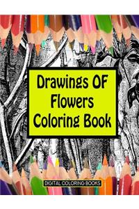 Drawings Of Flowers Coloring Book