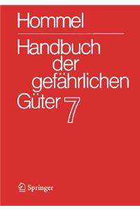 Handbuch Der Gefahrlichen Ga1/4ter.: Band 7/1: Merkblatter 2503-2708