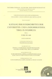 Katalog Der Handschriften Der Universitats- Und Landesbibliothek Tirol in Innsbruck