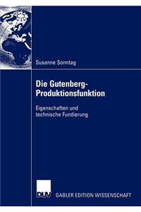 Die Gutenberg-Produktionsfunktion