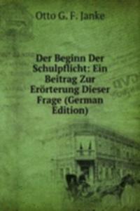Der Beginn Der Schulpflicht