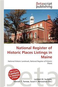 National Register of Historic Places Listings in Maine