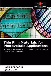 Thin Film Materials for Photovoltaic Applications