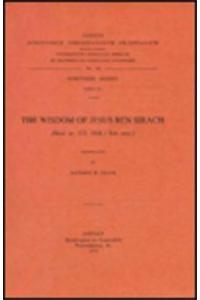 The Wisdom of Jesus Ben Sirach