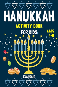 Hanukkah Activity Book For Kids Ages 4-6