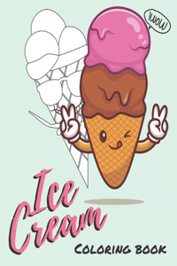 Ice Cream Coloring Book