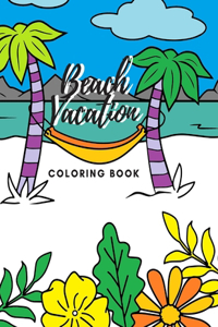 Beach Vacation Coloring Book