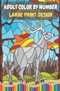 Adult Color By Number - Large Print Design