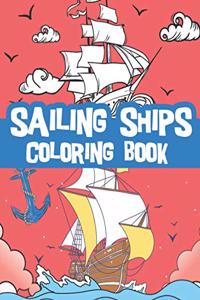 sailing ships coloring book