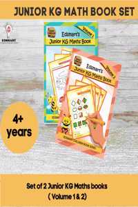 Junior Kg Maths Book Set ( Combo Of 2 Books ) Lkg Math Worksheets For Cbse , Kg Books | Teaches Numbers, Numbers Words, Single Digit Addition And Subtraction, Sorting, For Pre-Primary Child (3-5 Yrs)