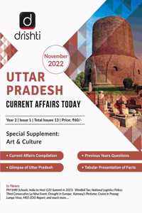 (UTTAR PRADESH) CURRENT AFFAIRS TODAY NOVEMBER 2022 ENGLISH [Paperback] Drishti Publications