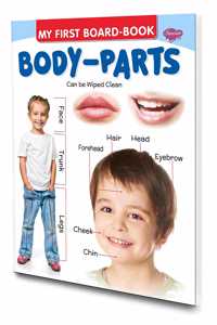 My First Board Books Body-Parts | Big Size Board Book For Kids By Sawan