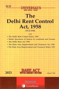 The Delhi Rent Control Act, 1958 [2022E]