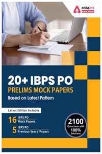 IBPS PO 2023 Previous year solved papers for Prelims. (English Printed Edition) By Adda247