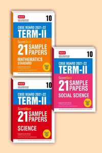 Mtg Scoremore 21 Sample Papers For Cbse Term 2 Class 10 Science, Maths Standard & Social Science - Based On Latest Sample Paper, Blueprint And Marking Scheme Released By Cbse Exam 2022 (Set Of 3 Books)