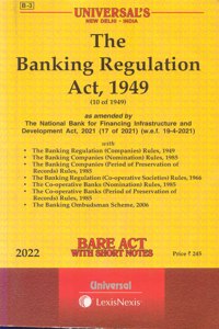 (2021E) The Banking Regulation Act, 1949 (Bare Act)
