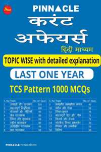 Hindi medium Last one-year current affairs 1000 TCS Pattern MCQ with detailed explanation