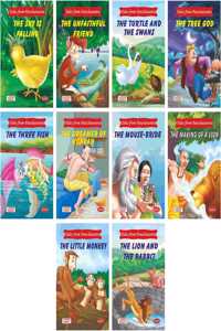 Tales From Panchatantra (Pack Of 10 Books) | Bedtime Story Books In English | Short Stories |160 Pages Total