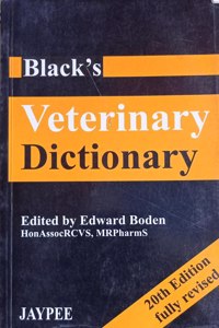 Black Veterinary Dictionary Second Hand & Used Book