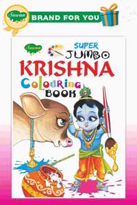 Super Jumbo Krishna Colouring Book By Sawan