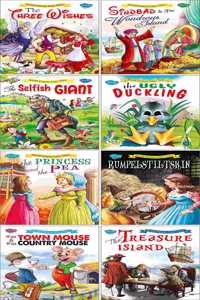 Uncle Moonâ€™S Fairy Tales | Pack Of 8 Books (V4) | Super Jumbo Combo For Collecters And Library Story Books