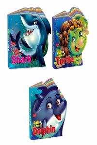 Sawan Who Am I : Shark, Turtle, Dolphin | Pack Of 3 Books