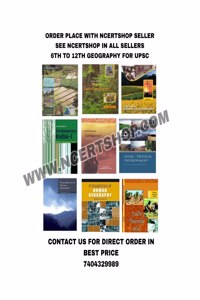 Ncert -Geography From Class 6 To 12 (Set Of 9 Book) English Medium By Ncert