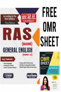 RBD RAS Mains - General English (Paper IV) | With FREE Arihant OMR Sheet