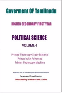 11th and 12th Std Poltical Science Volume 1 and 2 In English medium By Tamilnadu State Board