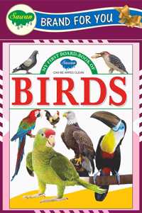 My First Board Books Birds | Big Size Board Book For Kids By Sawan