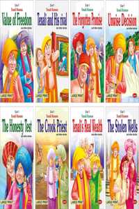 Tenali Raman Stories For Kids (Pack Of 8 Books) | 128 Total Pages Large Print