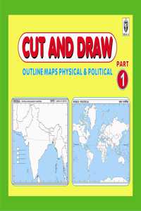 Cut And Draw Small Book Of Outline Practice Maps (100 Assorted Maps) Contains India Map, World Map And Continents Map