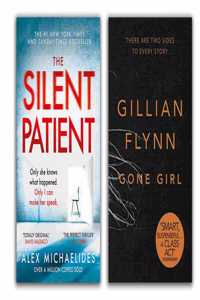 The Silent Patient + Gone Girl ( 2 Books Combo With Customized Bookmark)